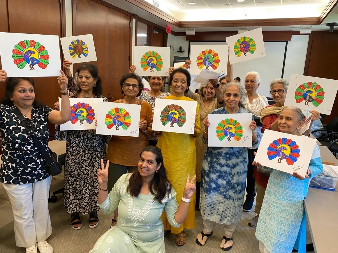 Group proudly displays colorful artwork