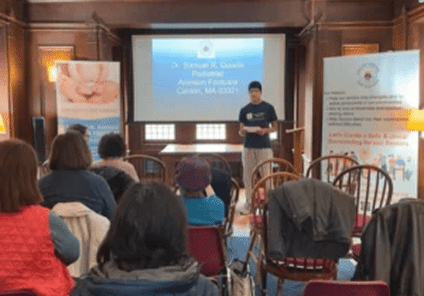 Speaker at health workshop