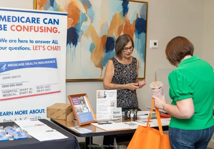 Woman discussing Medicare options