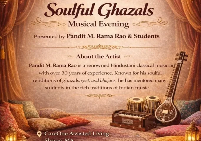 Soulful Ghazals musical evening poster